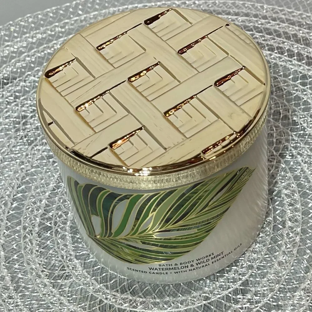 BBW Watermelon and Wild Mint 3 Wick Candle NWT